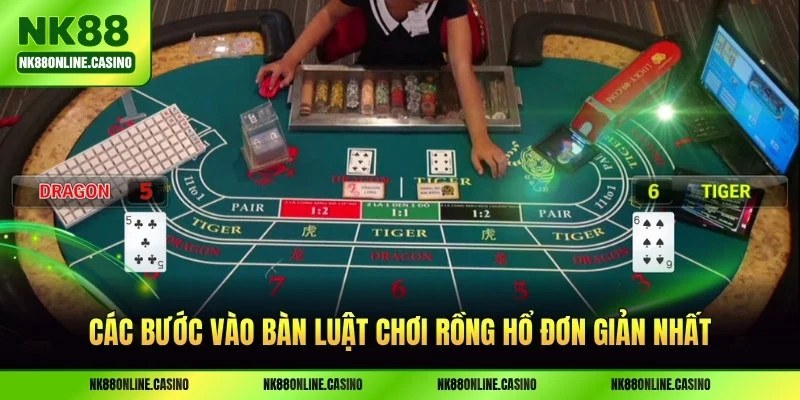 Các bước vào bàn luật chơi Rồng Hổ đơn giản nhất