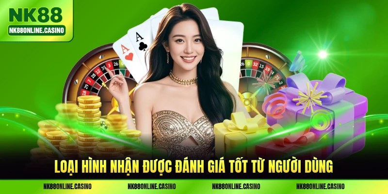 Loại hình nhận được đánh giá tốt từ người dùng