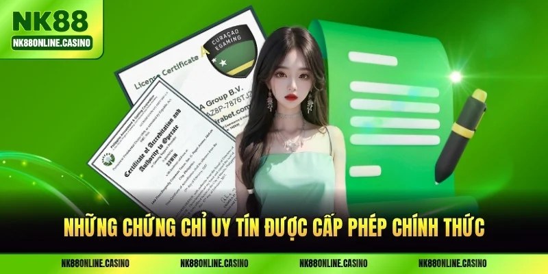 Những chứng chỉ uy tín được cấp phép chính thức